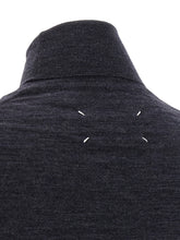 Maison Margiela Wool Turtleneck Sweater Blue