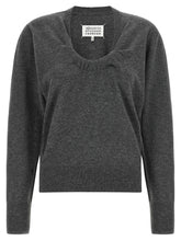 Maison Margiela Twist Wool Sweater Gray