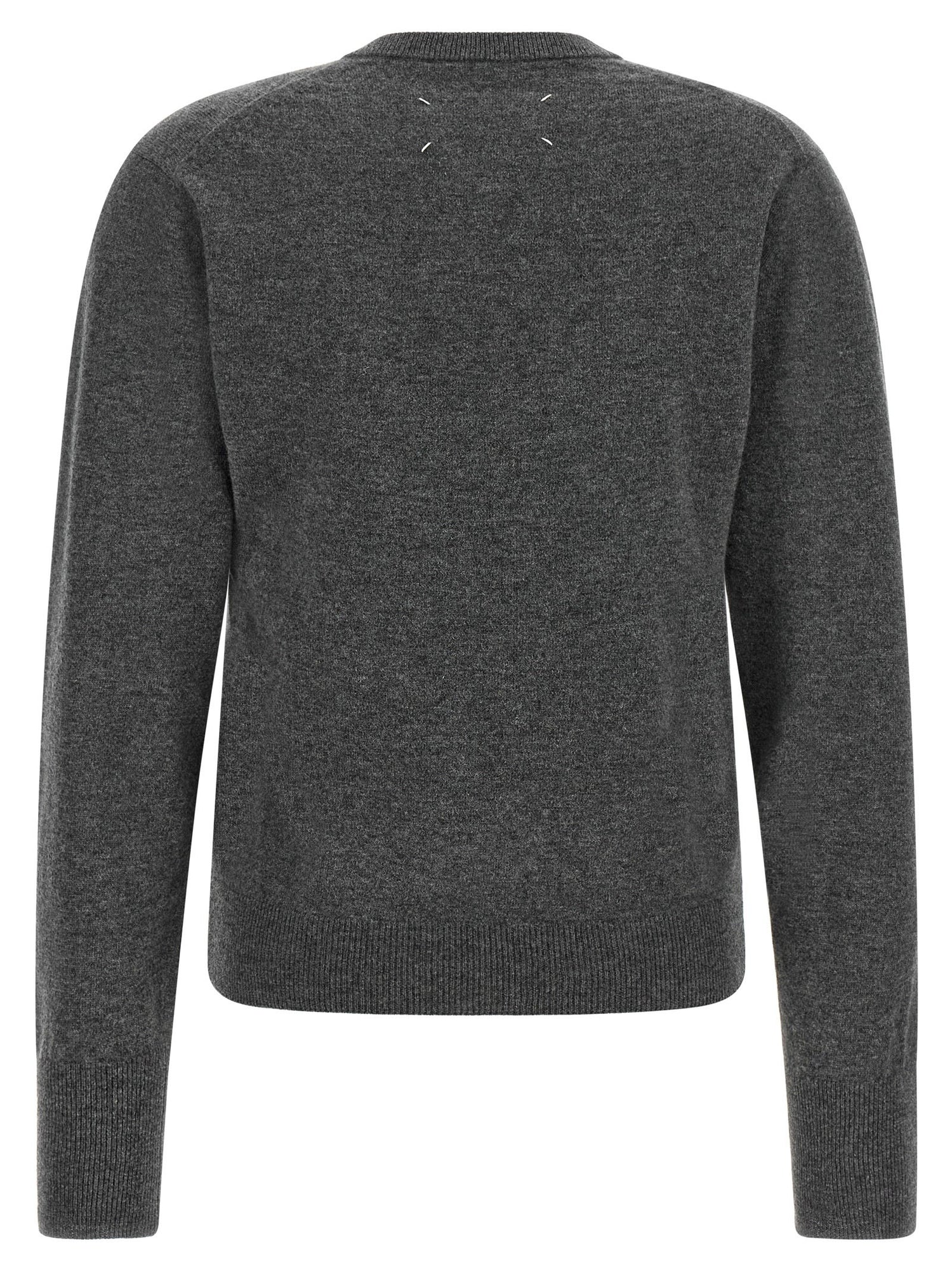Maison Margiela Twist Wool Sweater Gray