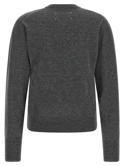 Maison Margiela Twist Wool Sweater Gray