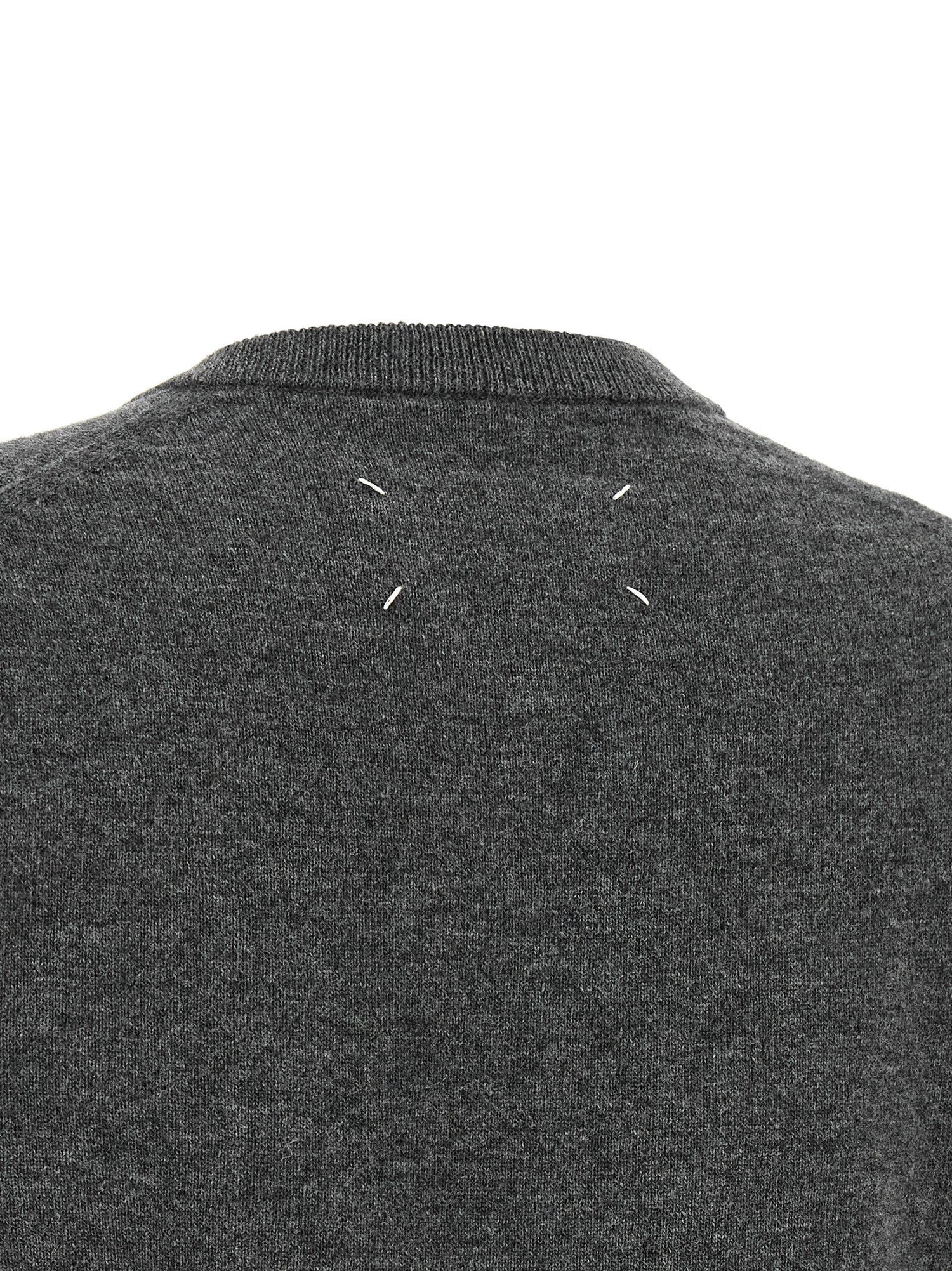 Maison Margiela Twist Wool Sweater Gray