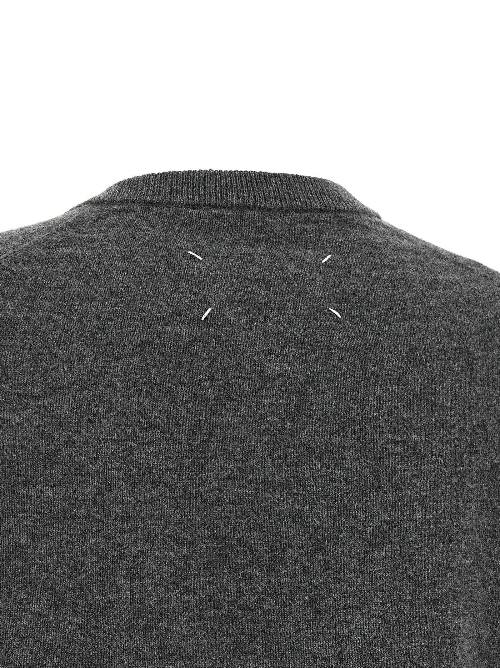 Maison Margiela Twist Wool Sweater Gray