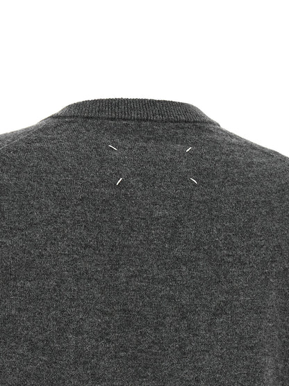 Maison Margiela Twist Wool Sweater Gray