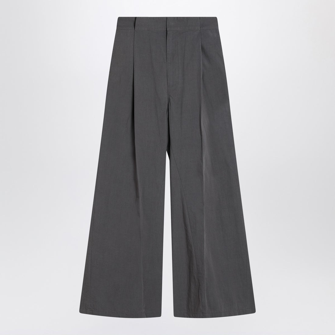 Maison Margiela Charcoal Grey Pleated Wide-Leg Trousers Grey