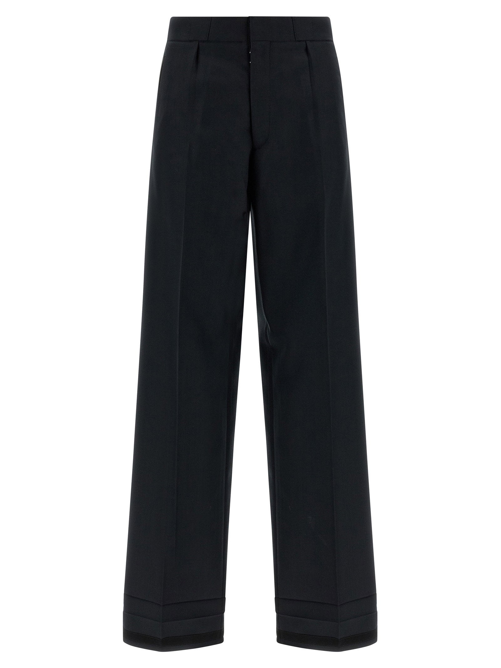 Maison Margiela Herringbone Trousers Black