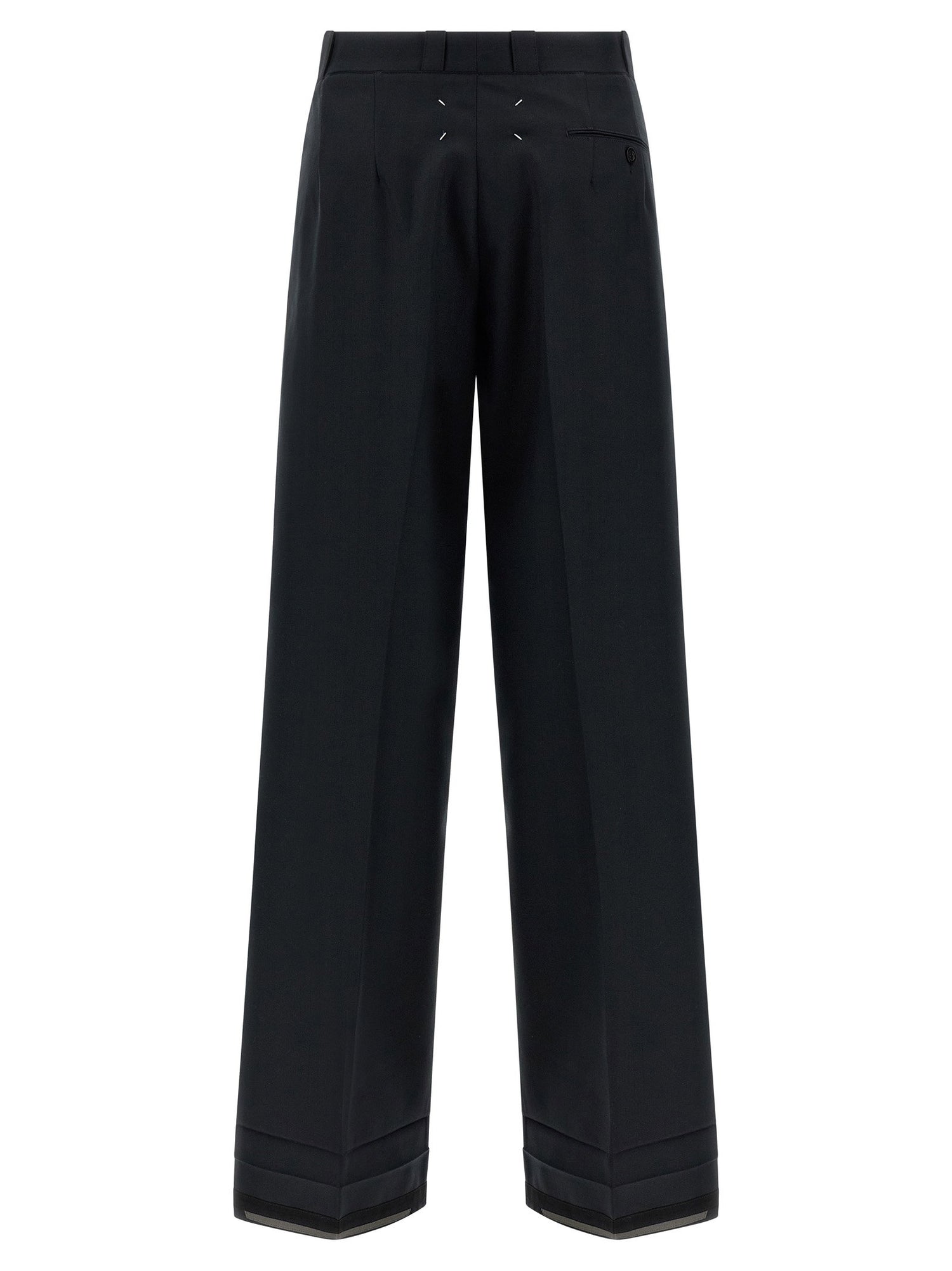 Maison Margiela Herringbone Trousers Black