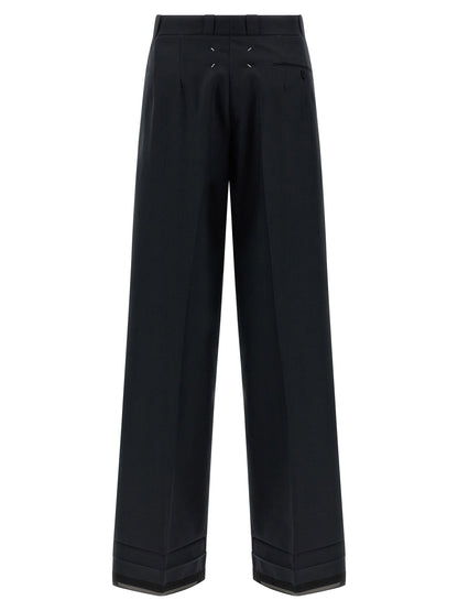 Maison Margiela Herringbone Trousers Black