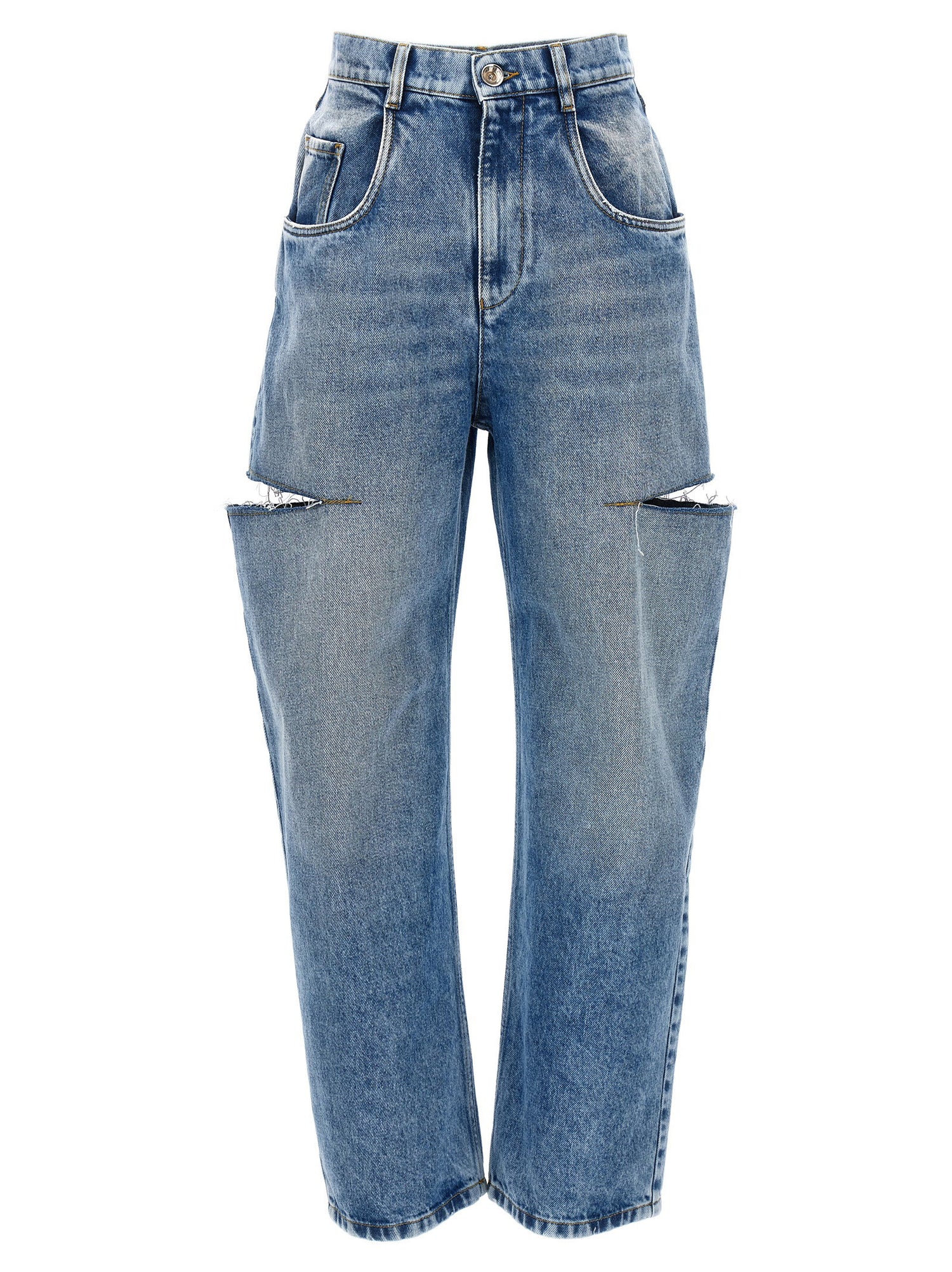 Maison Margiela Cut-out Jeans Light Blue