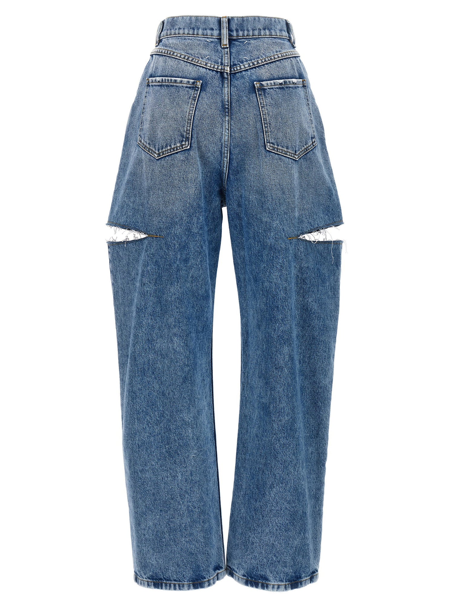 Maison Margiela Cut-out Jeans Light Blue