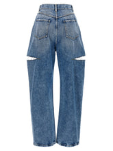 Maison Margiela Cut-out Jeans Light Blue
