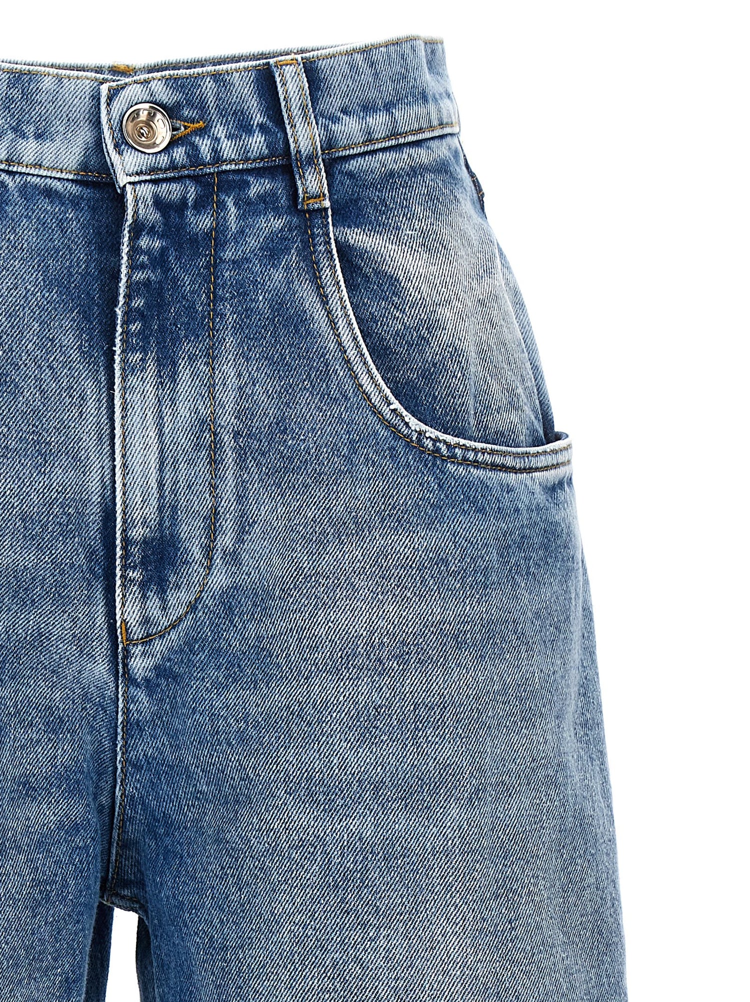Maison Margiela Cut-out Jeans Light Blue