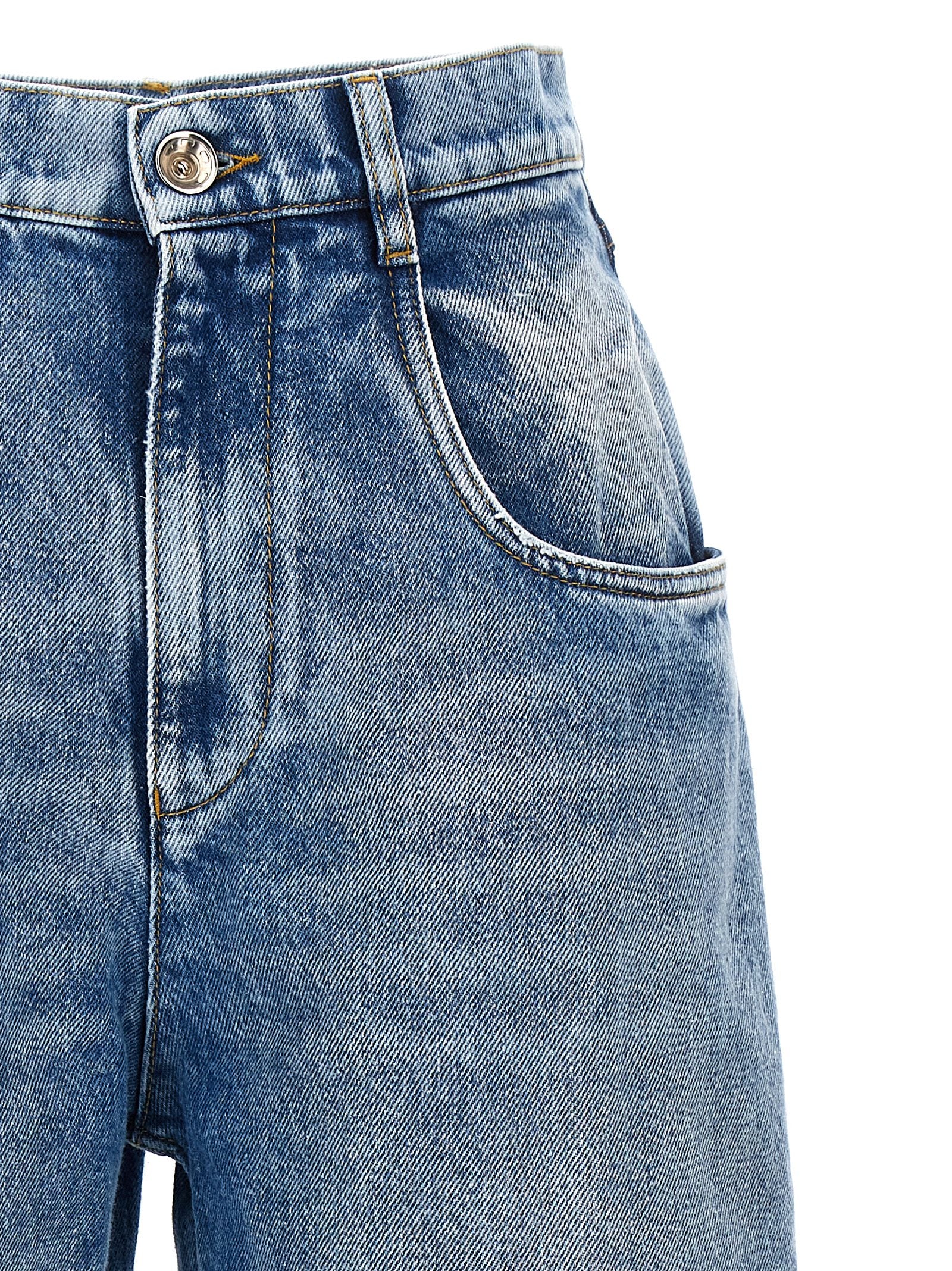 Maison Margiela Cut-out Jeans Light Blue