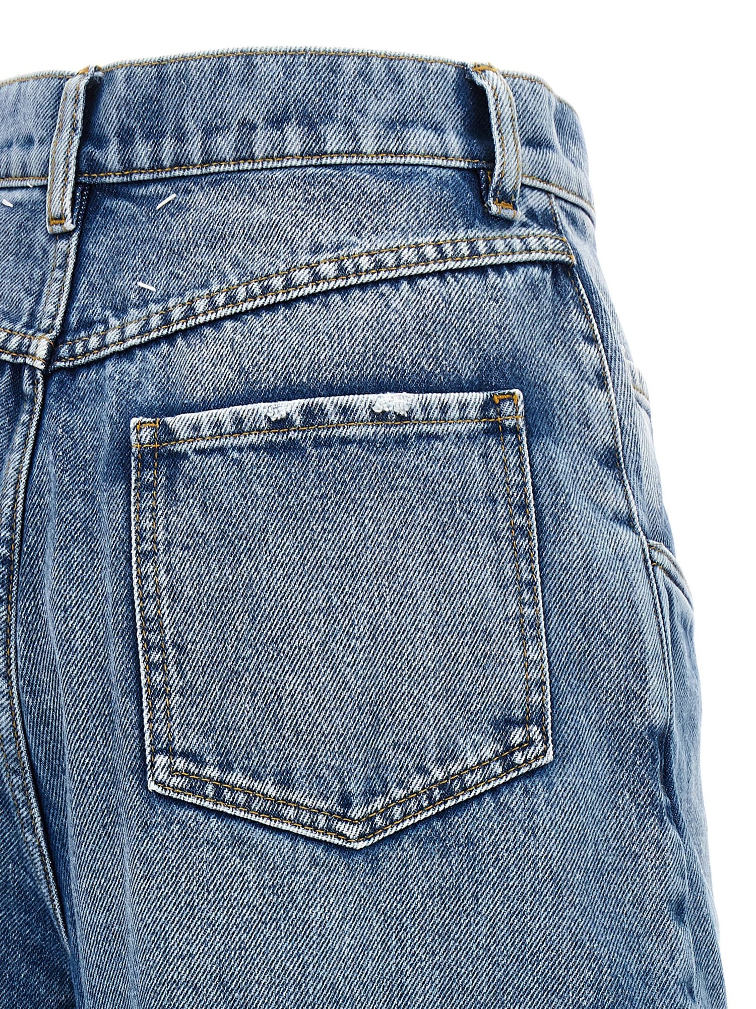 Maison Margiela Cut-out Jeans Light Blue