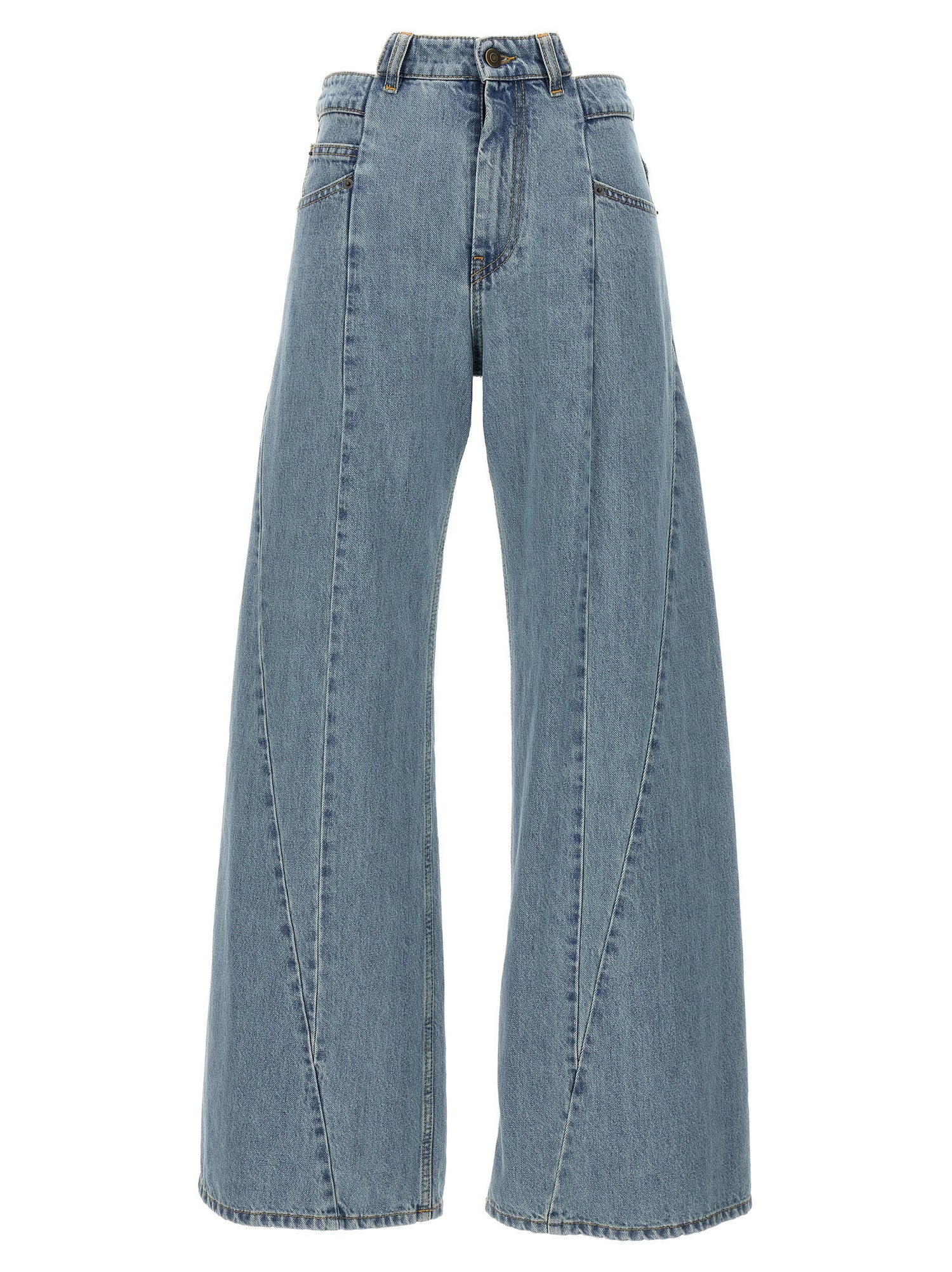 Maison Margiela Jeans Asymmetrical Waist Light blue