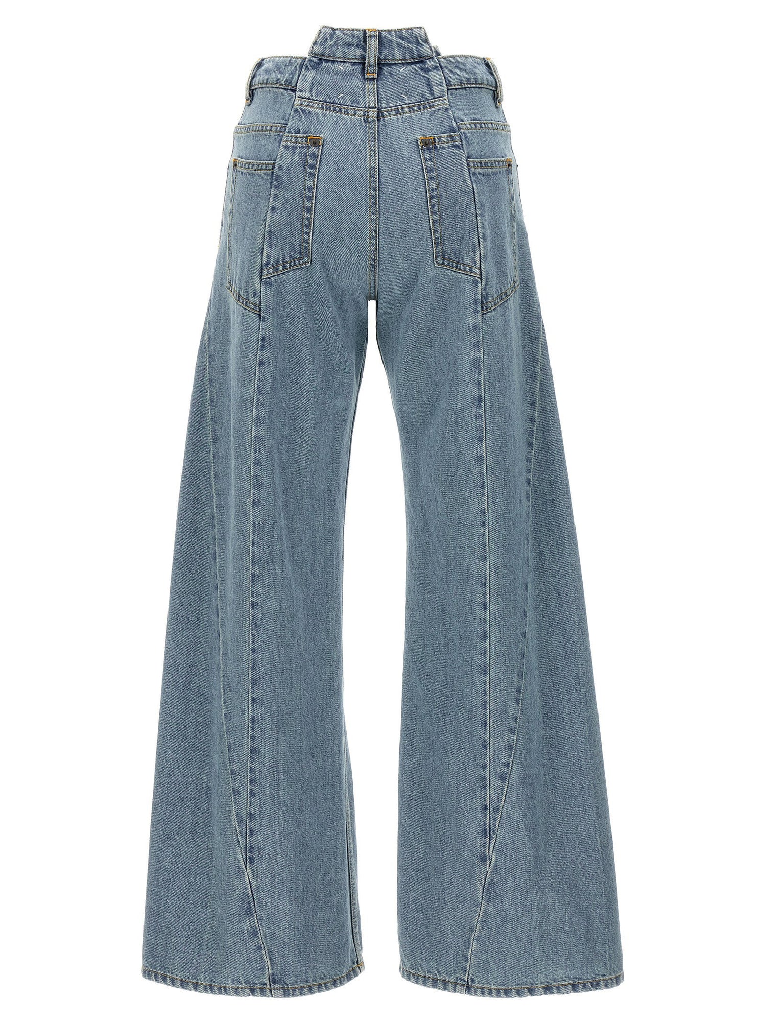 Maison Margiela Jeans Asymmetrical Waist Light blue