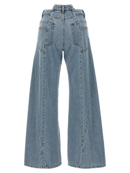 Maison Margiela Jeans Asymmetrical Waist Light blue