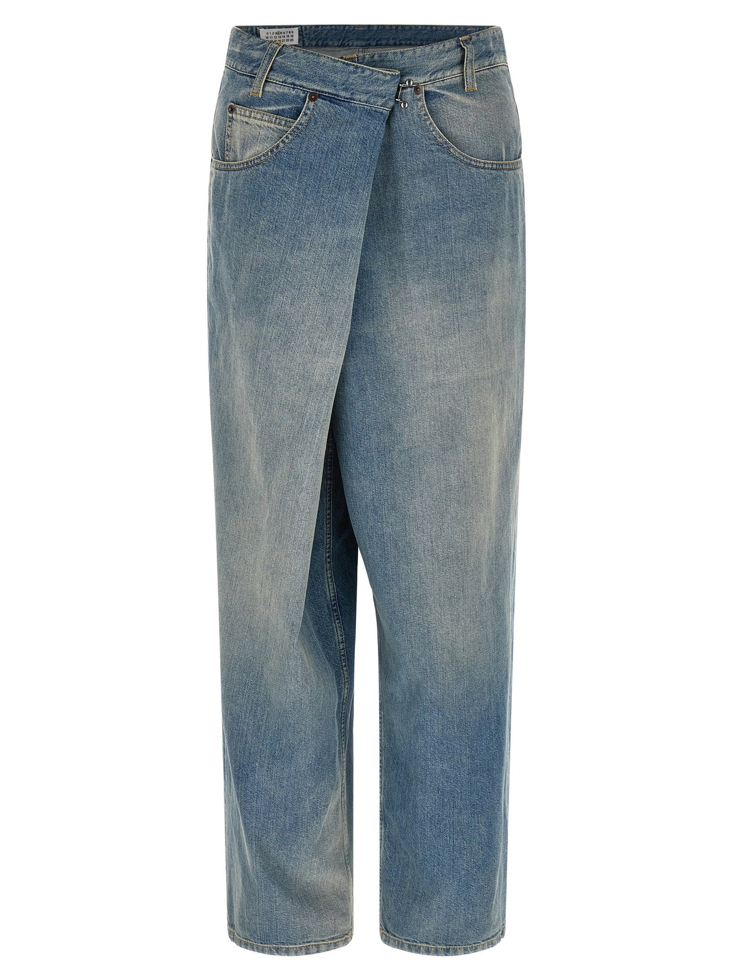 Maison Margiela Wrap Asymmetric Closure Jeans Light blue