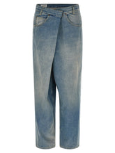 Maison Margiela Wrap Asymmetric Closure Jeans Light blue