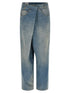 Maison Margiela Wrap Asymmetric Closure Jeans Light blue