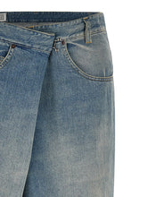 Maison Margiela Wrap Asymmetric Closure Jeans Light blue