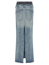 Maison Margiela Slits Denim Skirt Multicolor