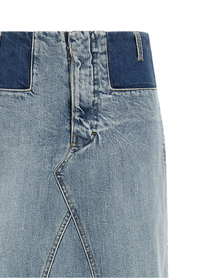 Maison Margiela Denim Skirt Light blue