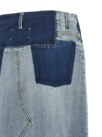 Maison Margiela Denim Skirt Light blue
