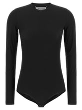 Maison Margiela Long Sleeves Crew Neck Bodysuit Black