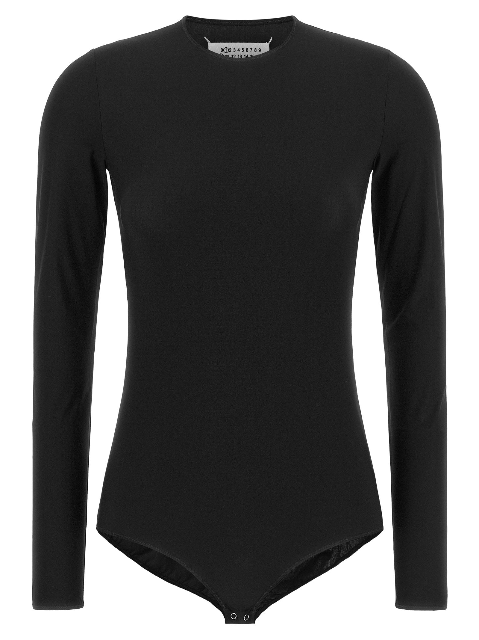 Maison Margiela Long Sleeves Crew Neck Bodysuit Black