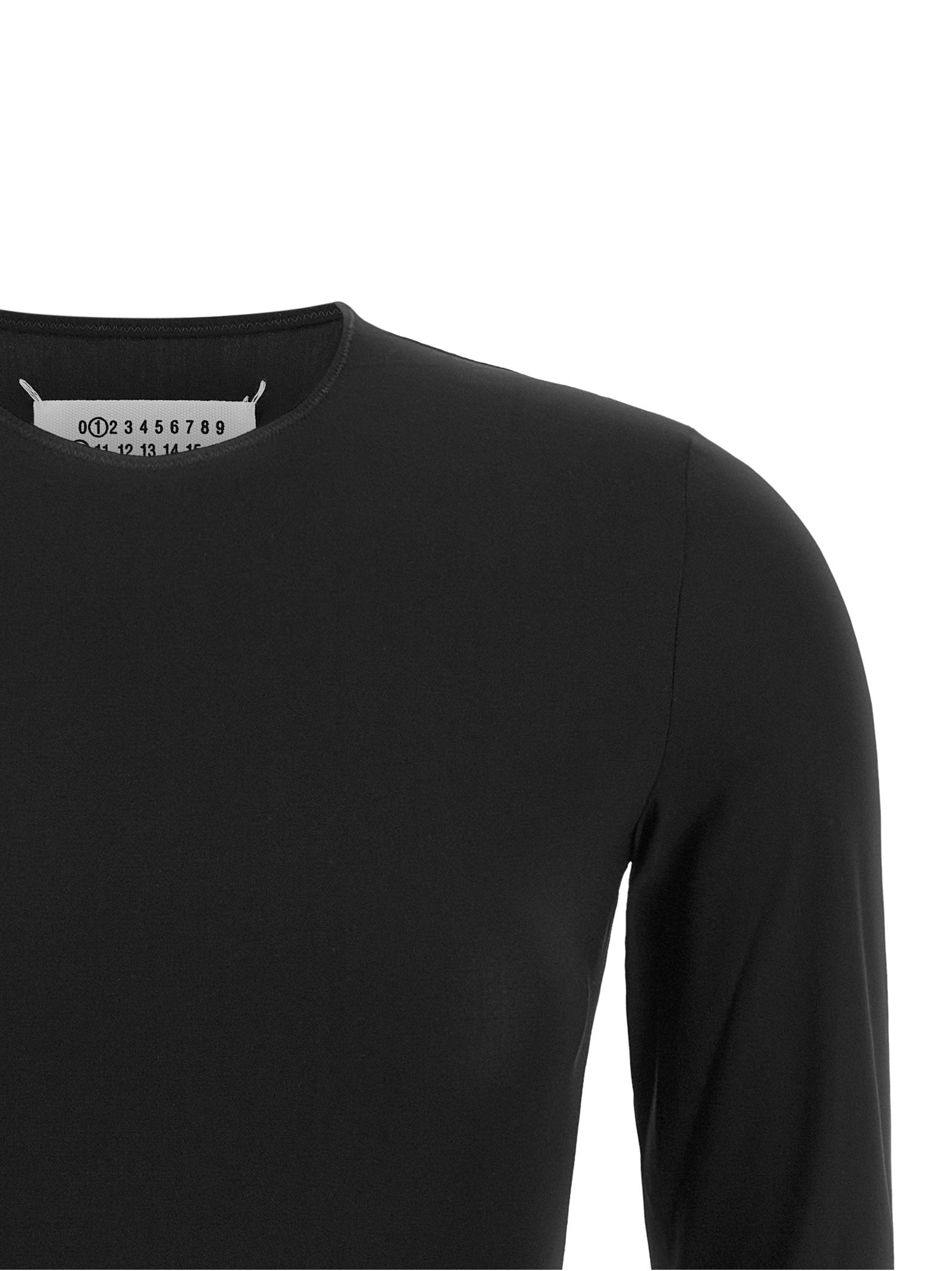 Maison Margiela Long Sleeves Crew Neck Bodysuit Black