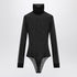 Maison Margiela Semi-Transparent Turtleneck Bodysuit Black