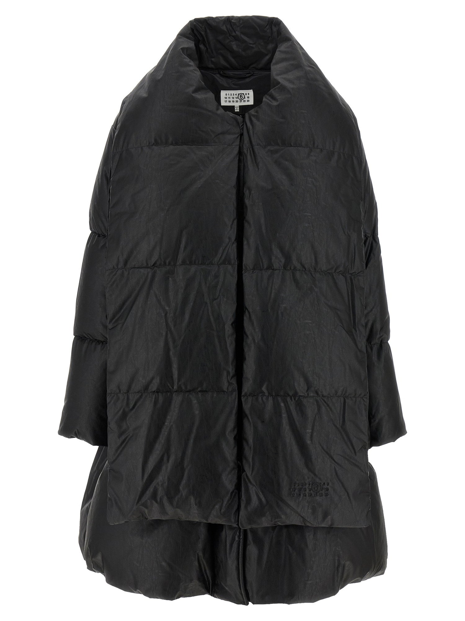 Mm6 Maison Margiela Scarf Down Jacket Black  