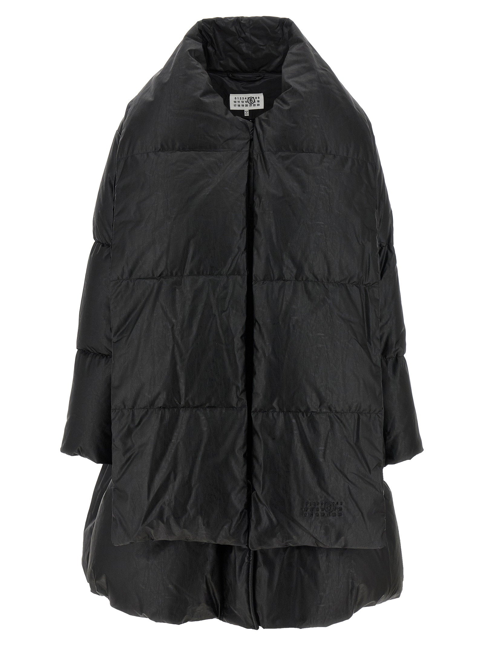 Mm6 Maison Margiela Scarf Down Jacket Black  