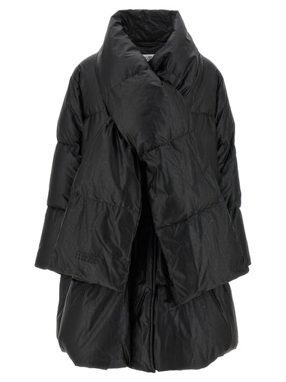 Mm6 Maison Margiela Scarf Down Jacket Black  