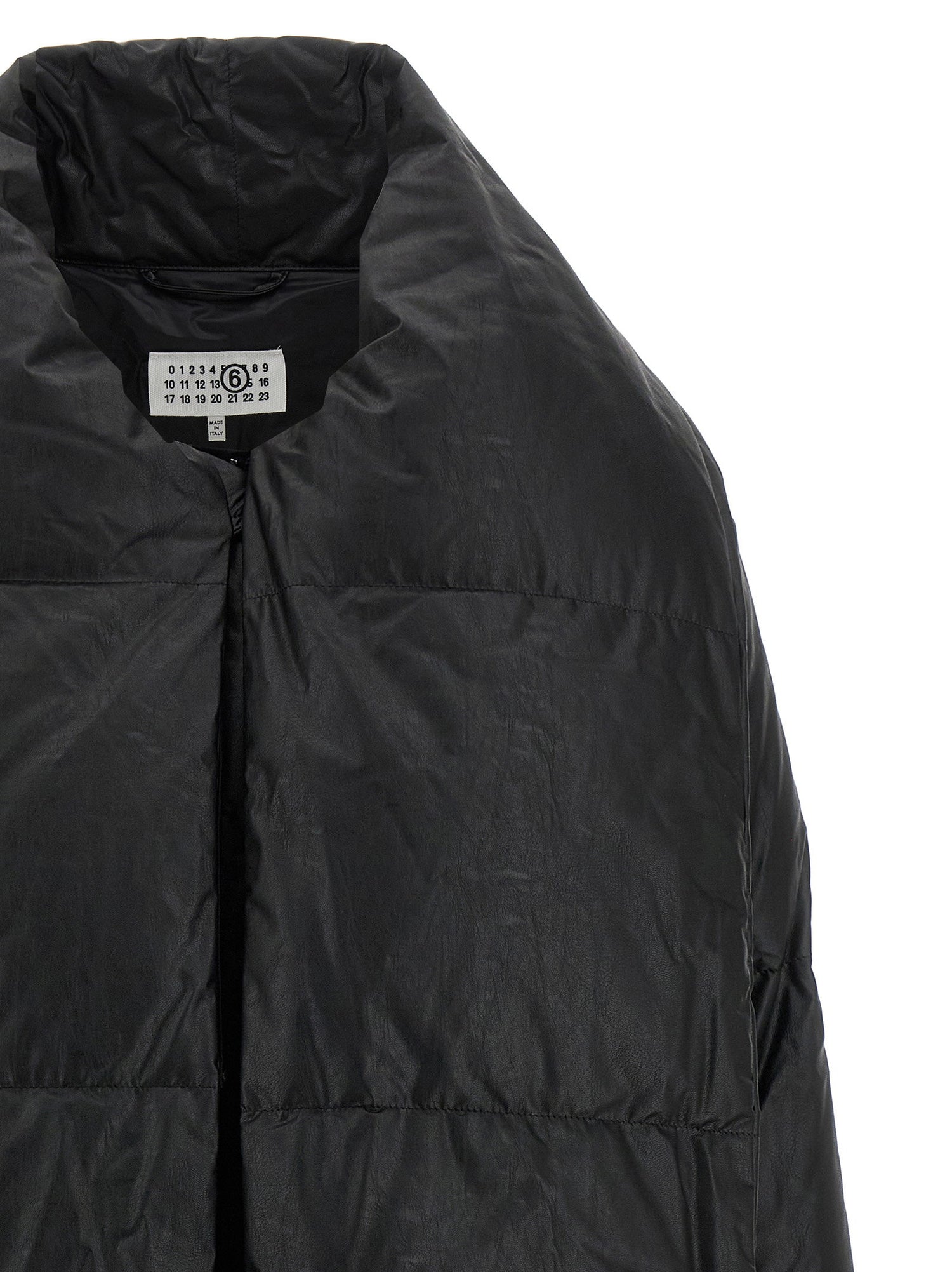 Mm6 Maison Margiela Scarf Down Jacket Black  