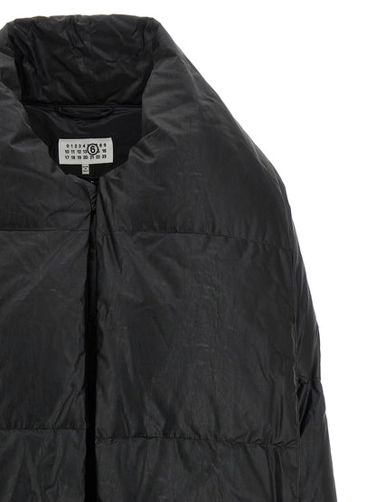 Mm6 Maison Margiela Scarf Down Jacket Black  