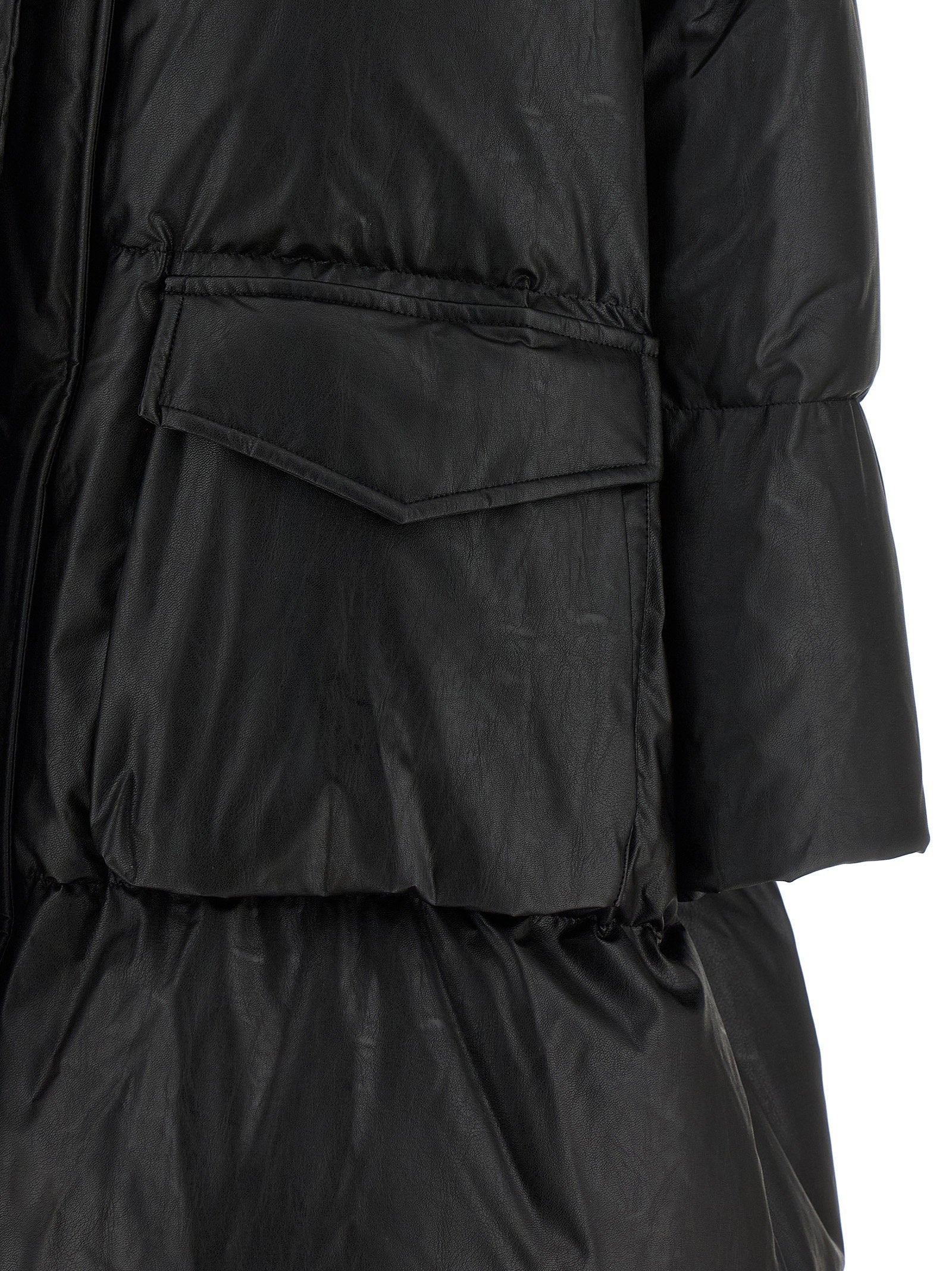 Mm6 Maison Margiela Scarf Down Jacket Black  
