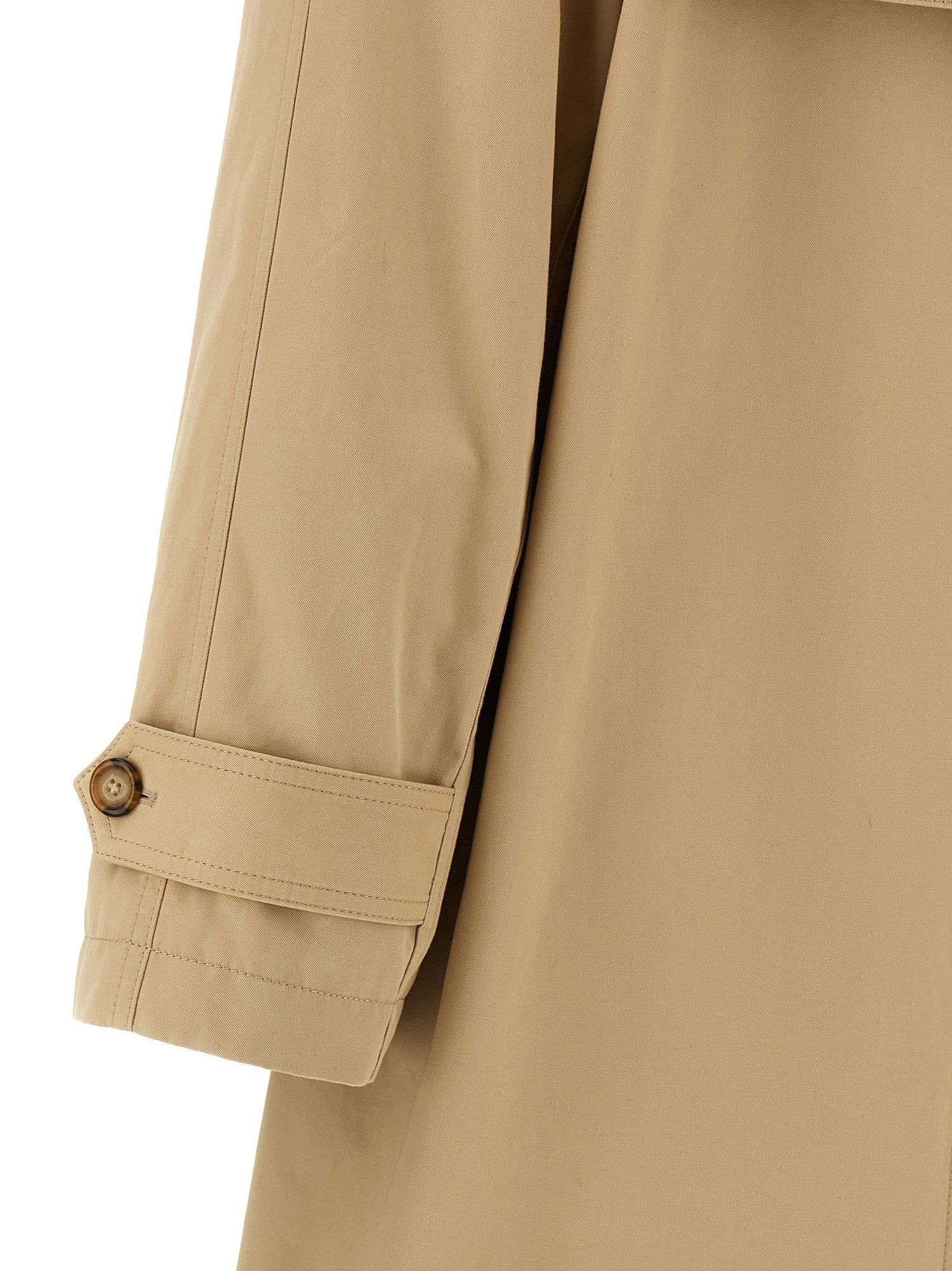 Mm6 Maison Margiela Trench Coat With Gloves Beige