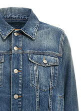 Mm6 Maison Margiela Layered Denim Jacket Blue