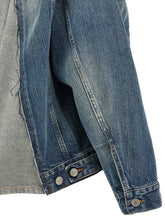 Mm6 Maison Margiela Layered Denim Jacket Blue