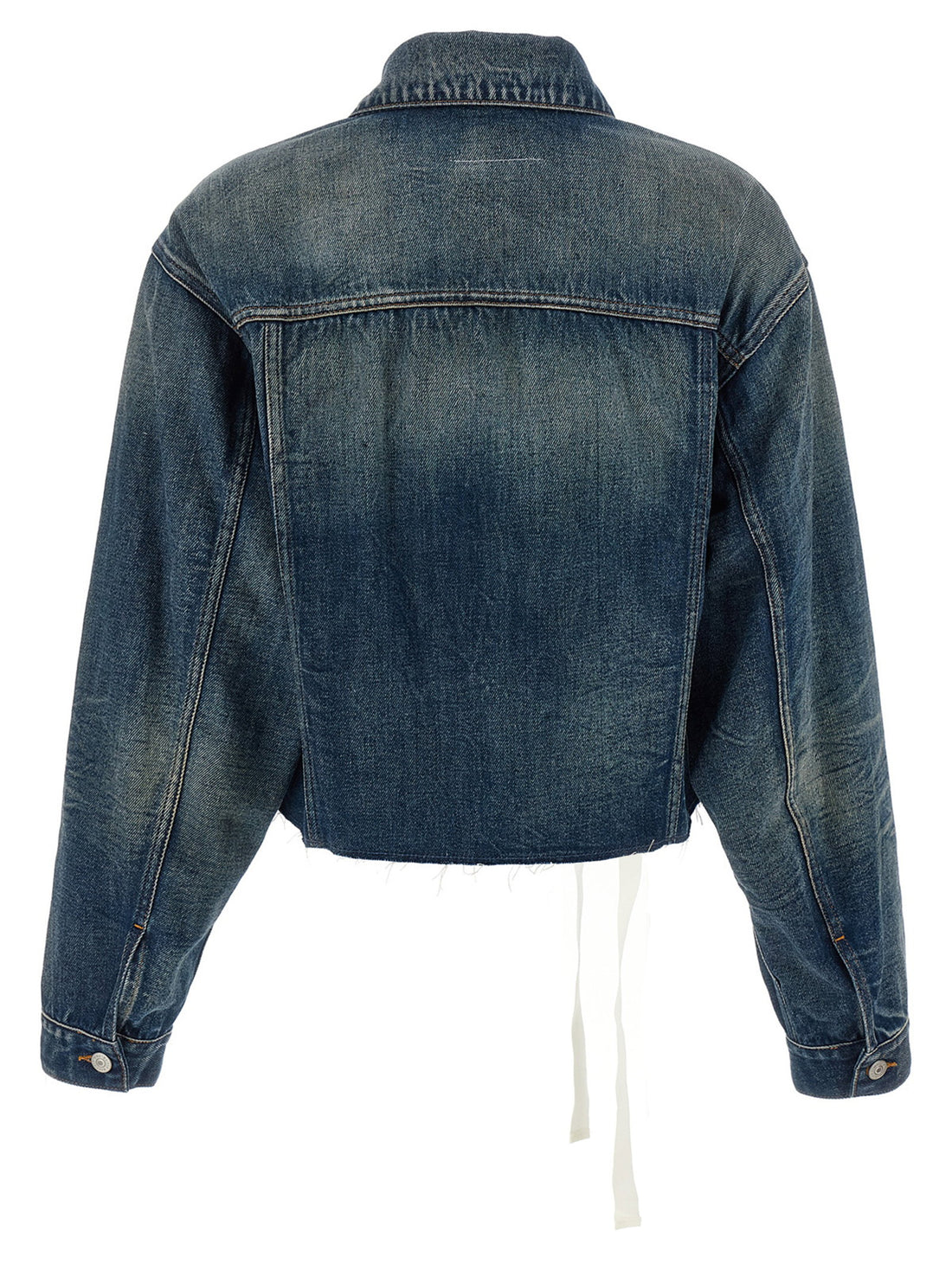 Mm6 Maison Margiela Tape Denim Jacket Blue