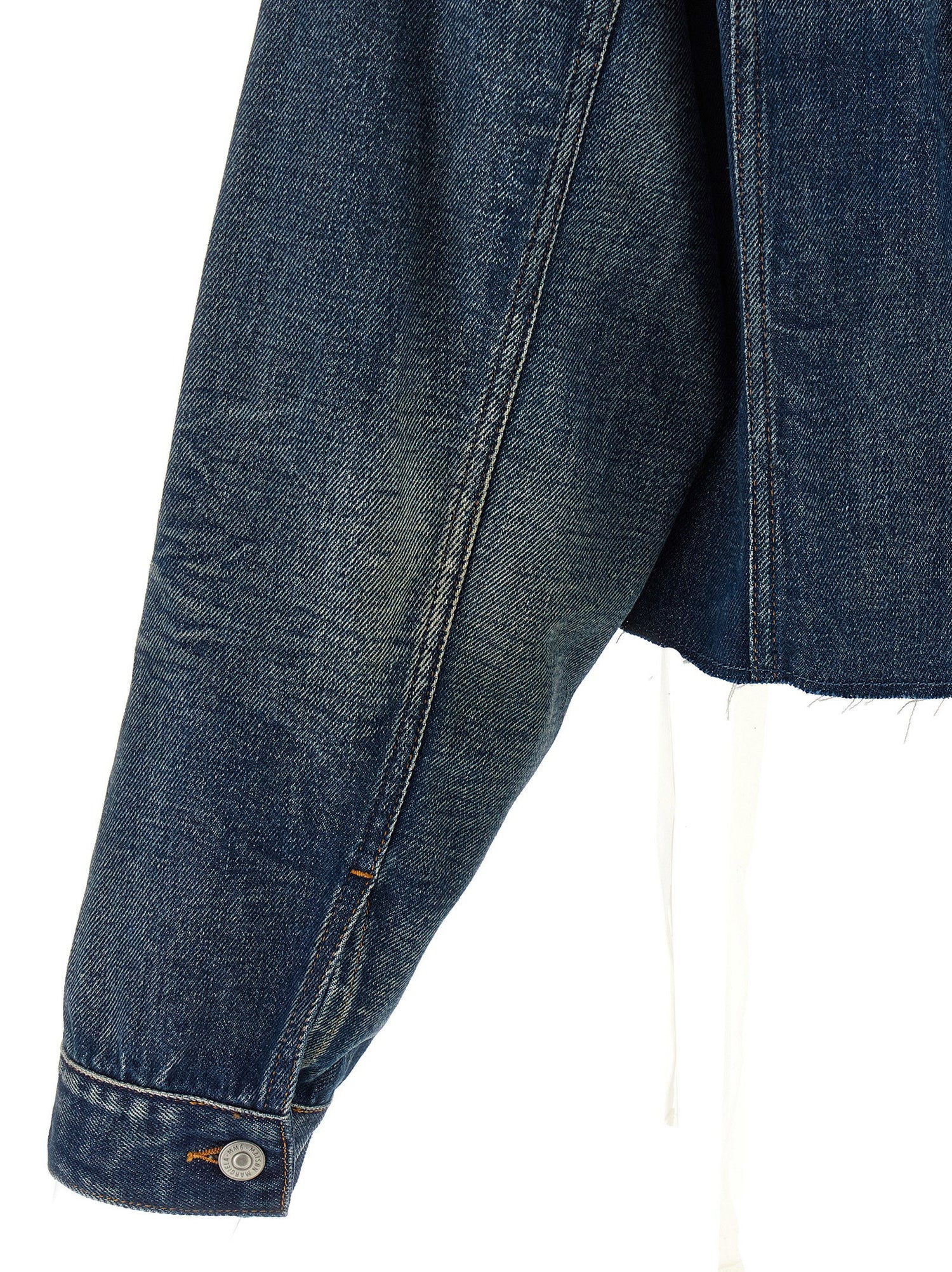 Mm6 Maison Margiela Tape Denim Jacket Blue