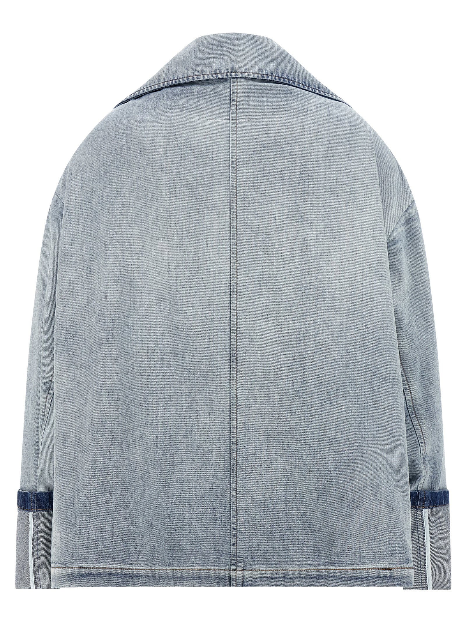 Mm6 Maison Margiela Double-breasted Jacket Light blue