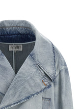Mm6 Maison Margiela Double-breasted Jacket Light blue
