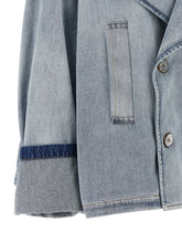 Mm6 Maison Margiela Double-breasted Jacket Light blue