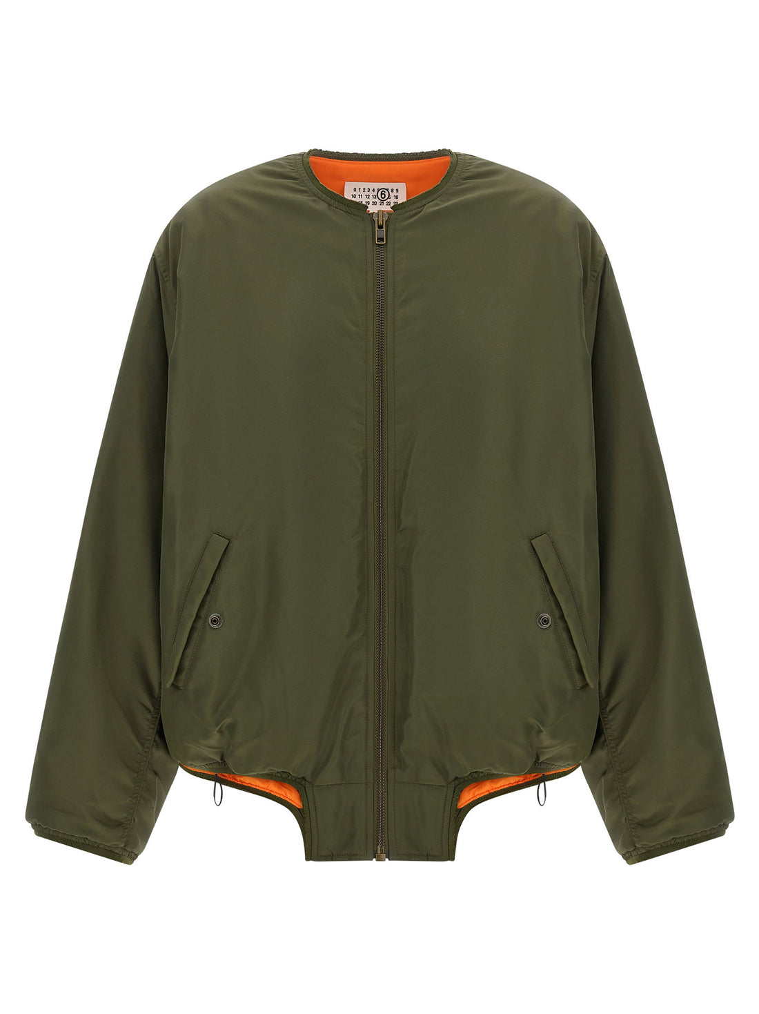 Mm6 Maison Margiela Sculptural Hem Jacket Green