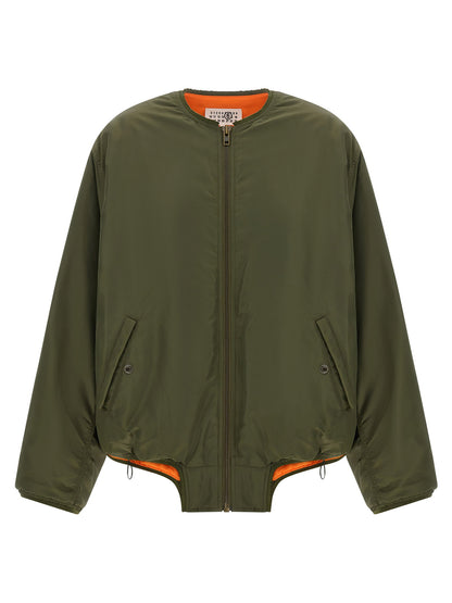 Mm6 Maison Margiela Sculptural Hem Jacket Green