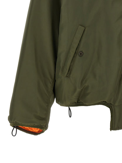 Mm6 Maison Margiela Sculptural Hem Jacket Green
