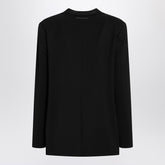 MM6 Maison Margiela Collarless Single-Breasted Blazer Black