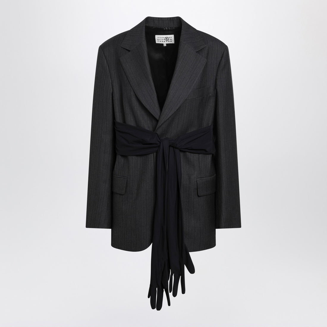 MM6 Maison Margiela Wool-Blend Single-Breasted Jacket Black black